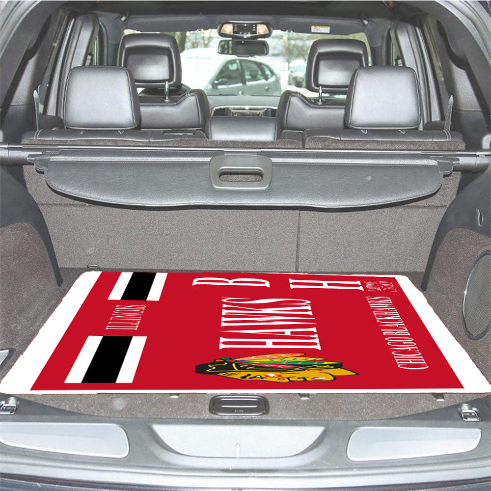 Chicago Blackhawks Car Trunk Mat Non Slip