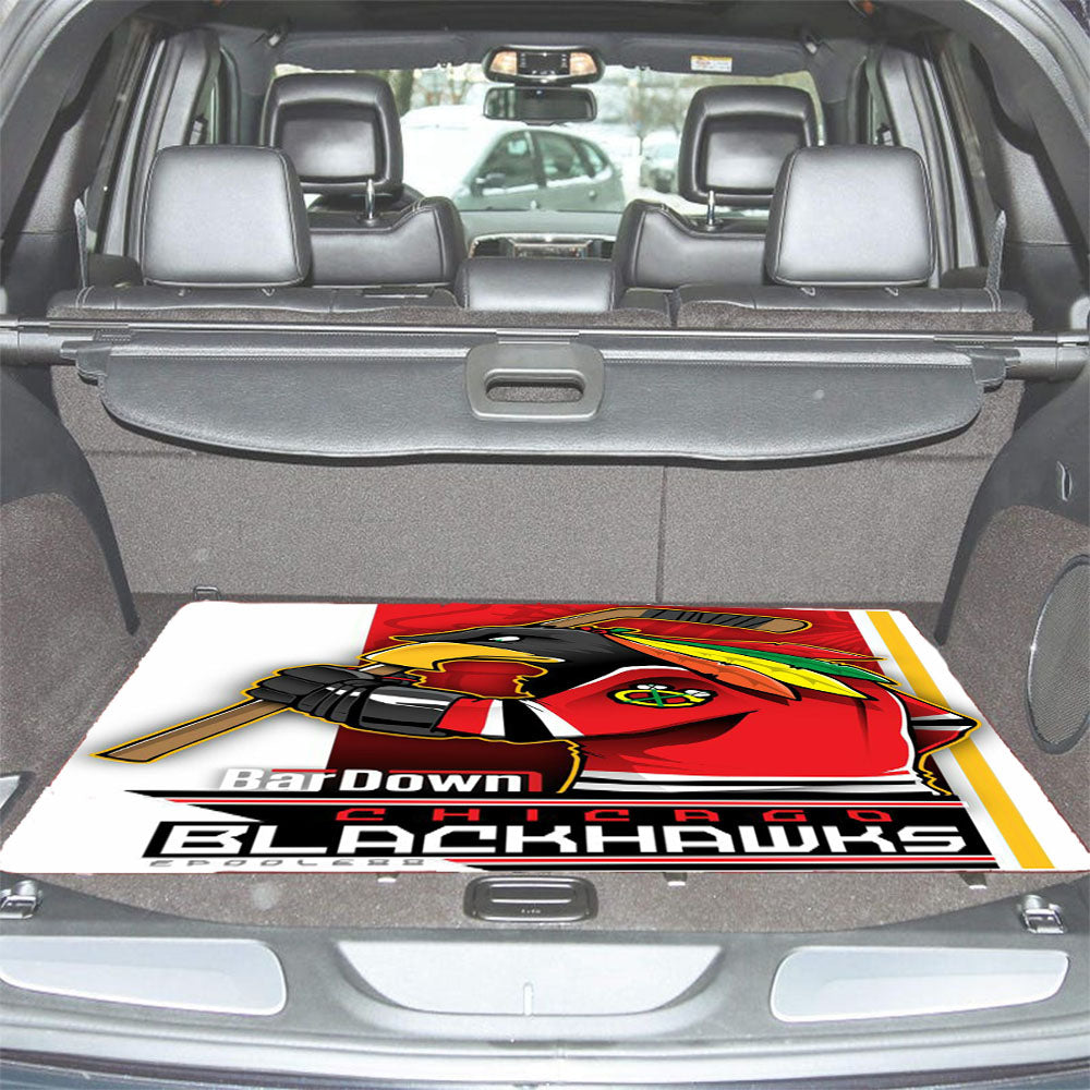Chicago Blackhawks Nhl Hockey Car Trunk Mat Non Slip