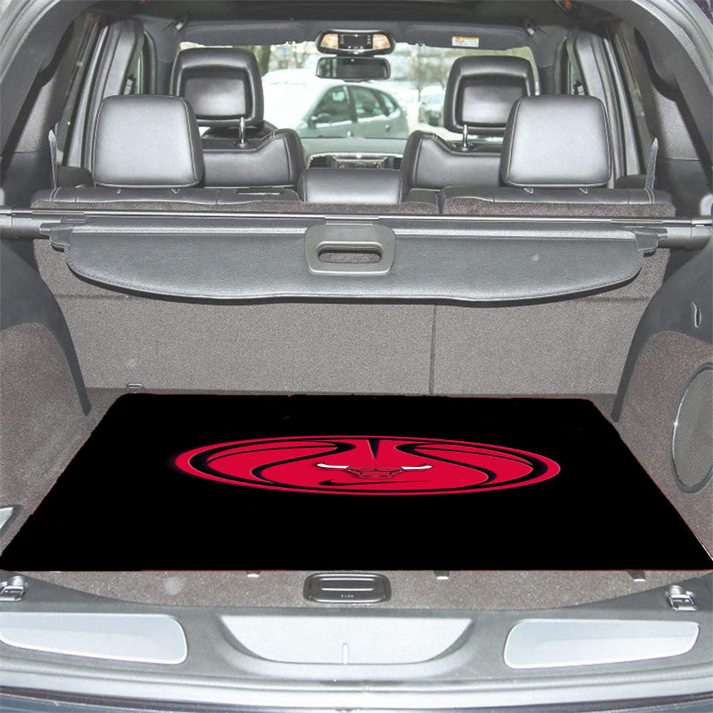 Chicago Bulls Basketball Black Car Trunk Mat Non Slip