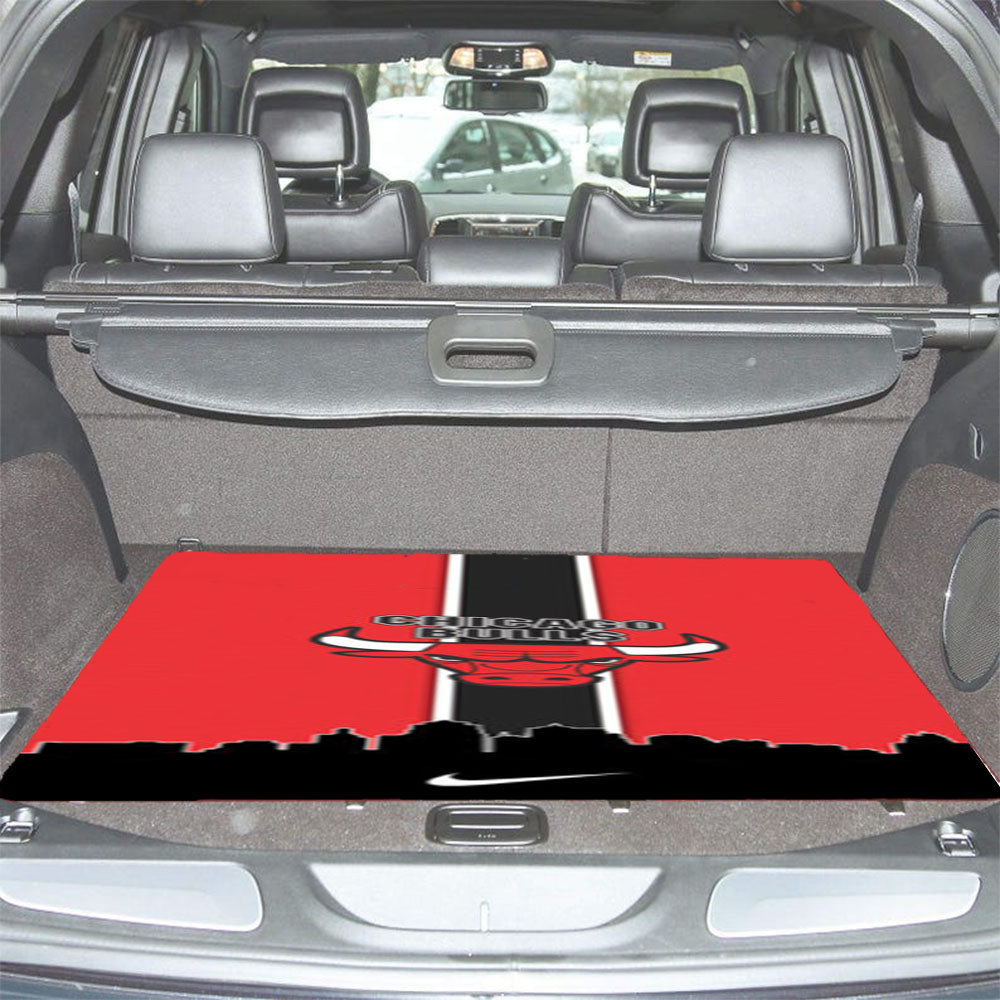 Chicago Bulls Basketball Team Car Trunk Mat Non Slip