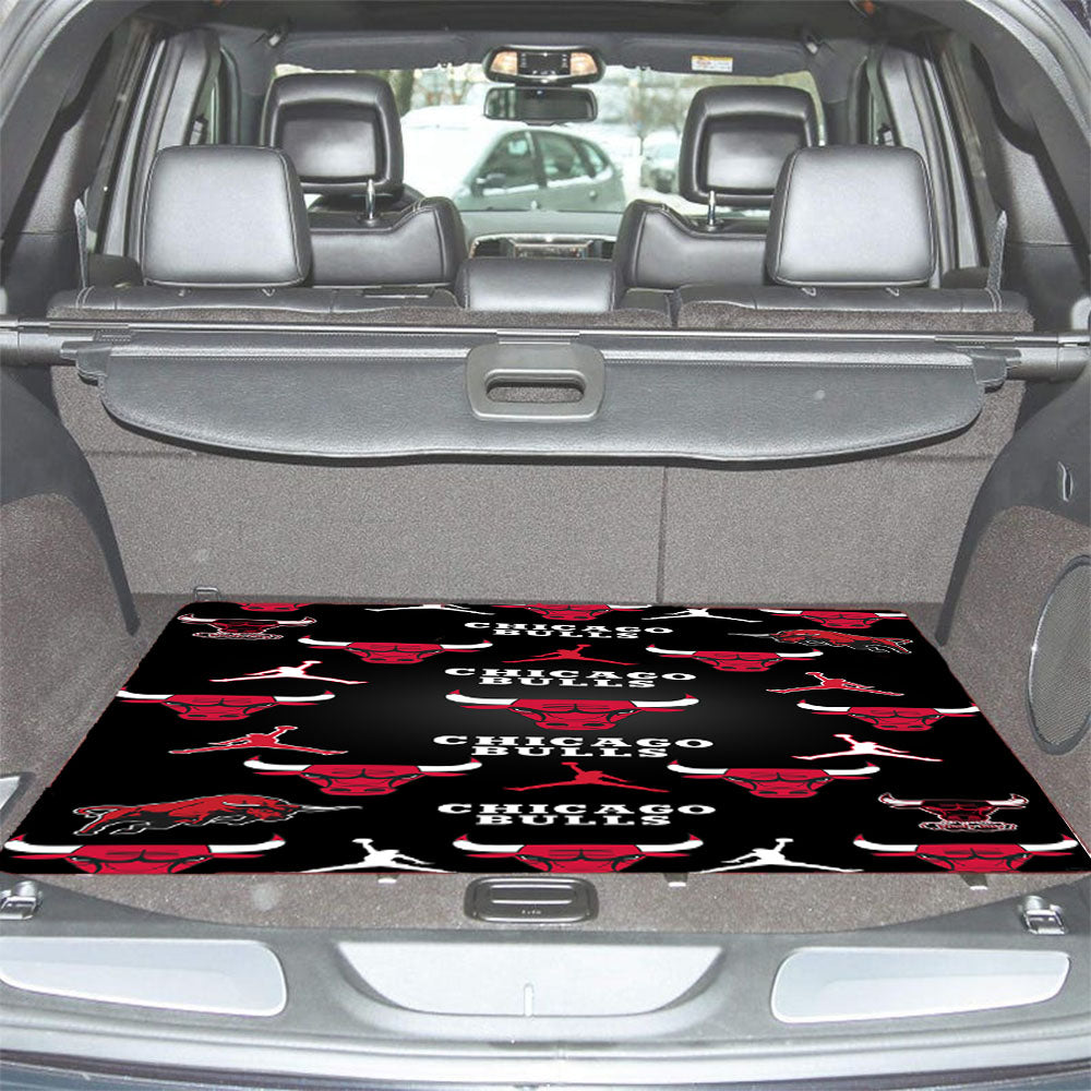 Chicago Bulls Collage Car Trunk Mat Non Slip