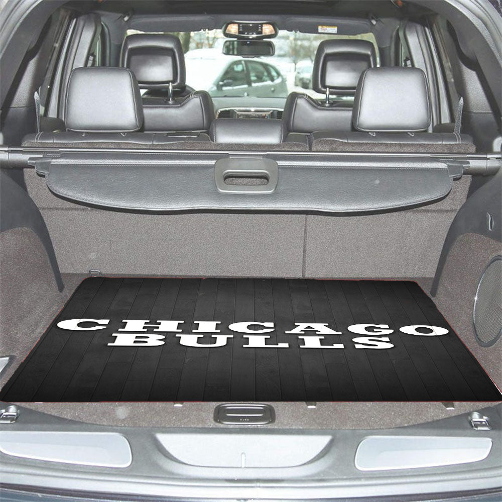 Chicago Bulls Hardwood Car Trunk Mat Non Slip