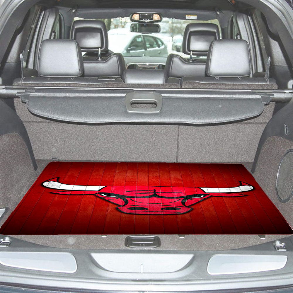 Chicago Bulls Hardwood 2 Car Trunk Mat Non Slip