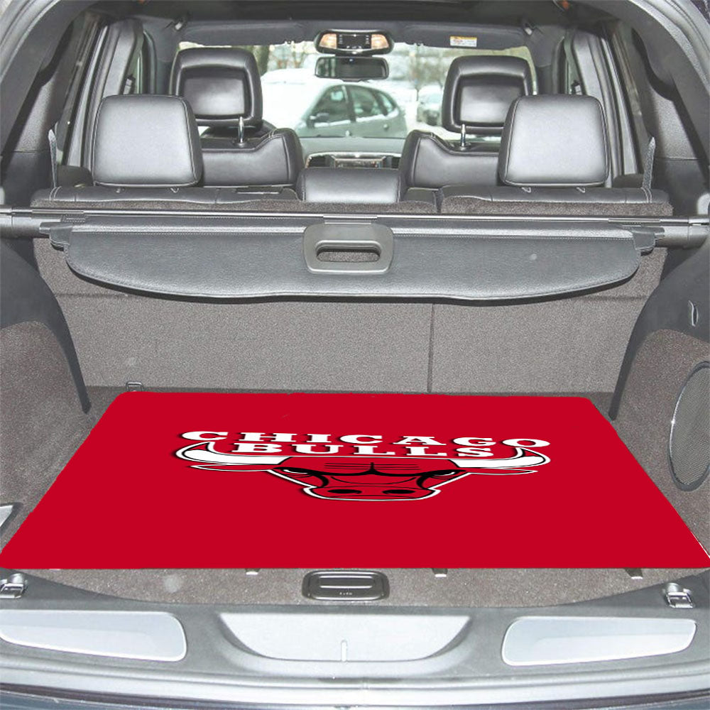 Chicago Bulls Jersey Red Wallpaper Car Trunk Mat Non Slip