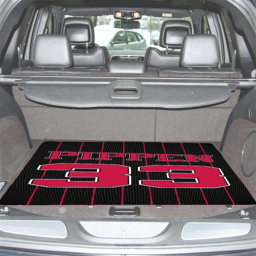 Chicago Bulls Pippen 33 Jersey Car Trunk Mat Non Slip