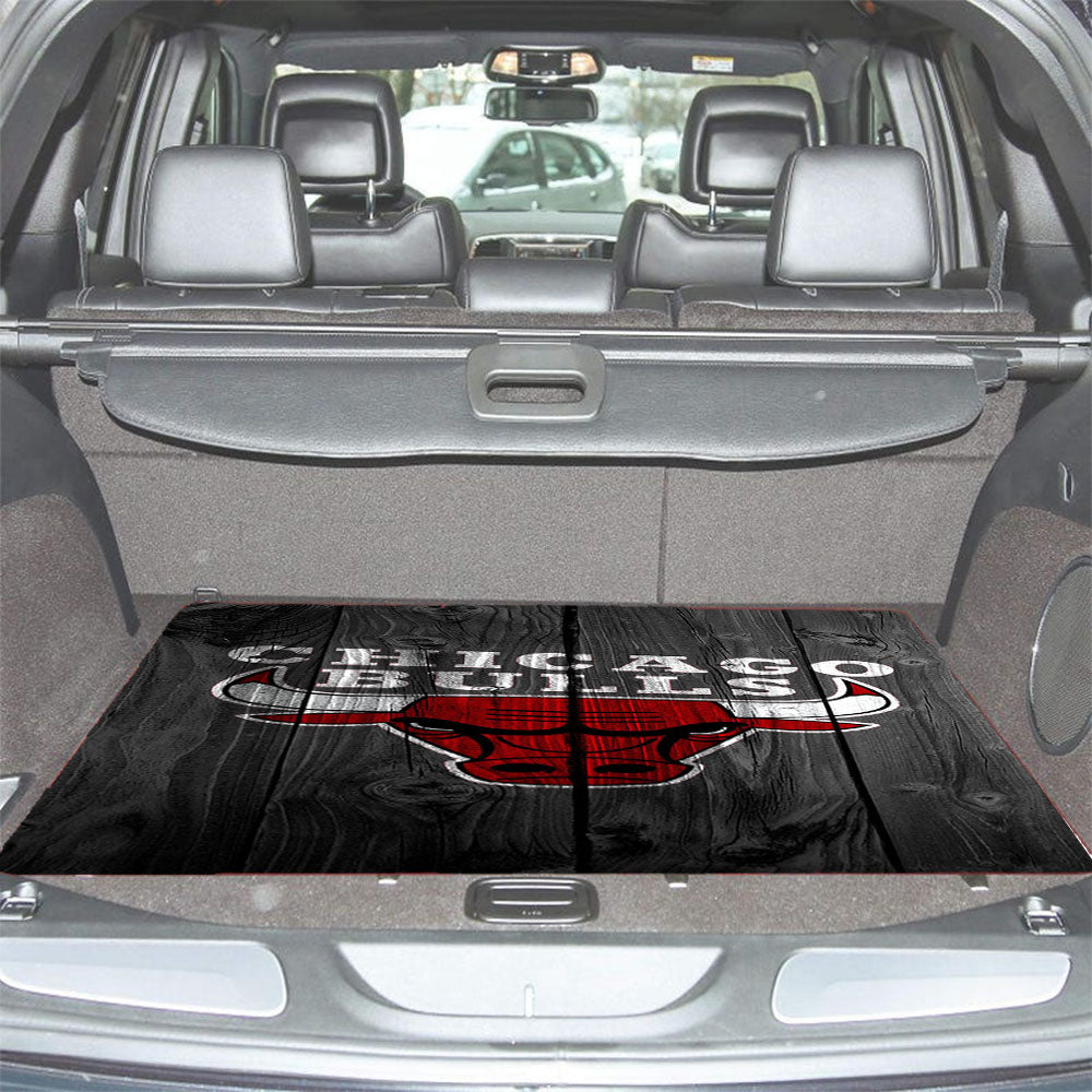 Chicago Bulls Wooden Car Trunk Mat Non Slip