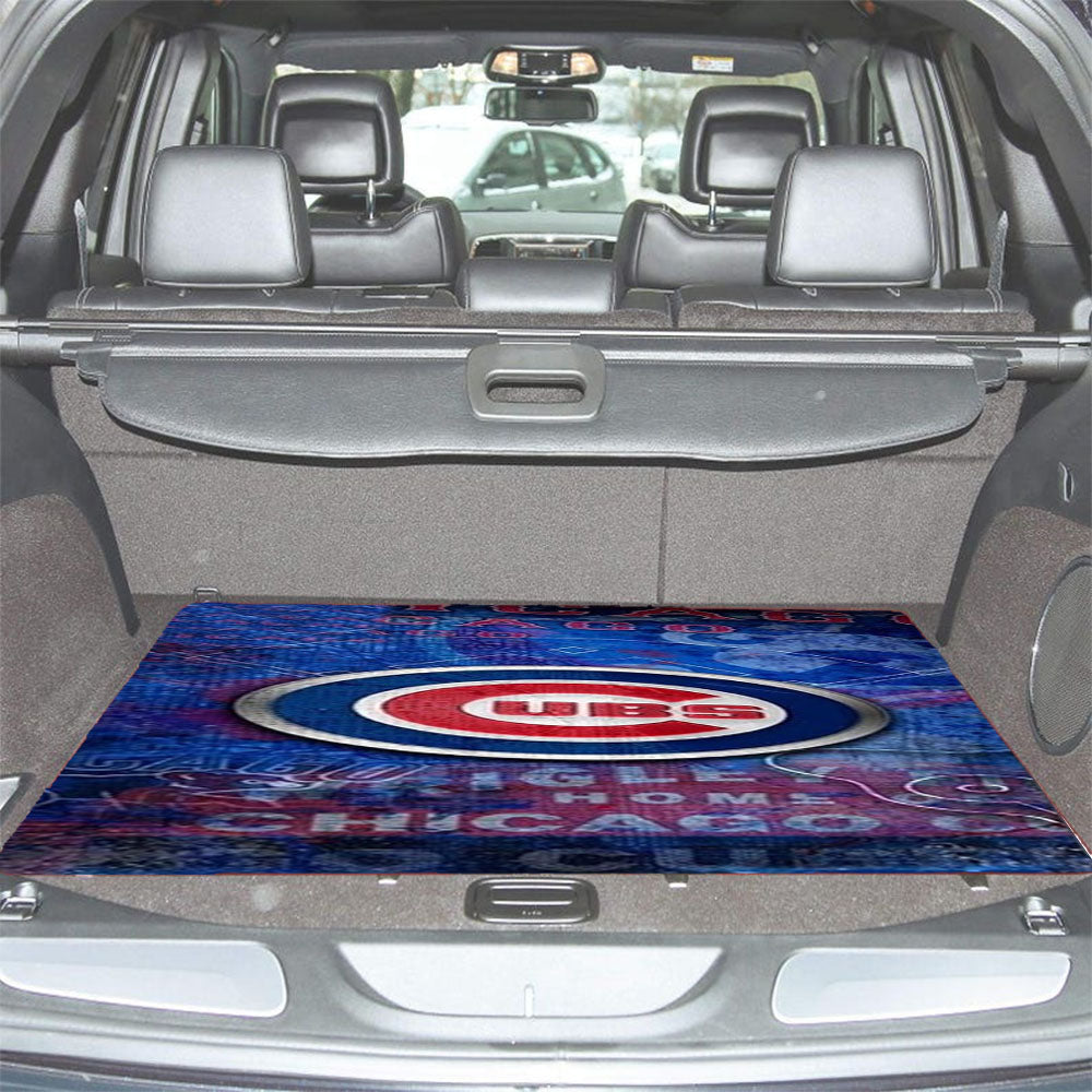 Chicago Cubs 2 Car Trunk Mat Non Slip