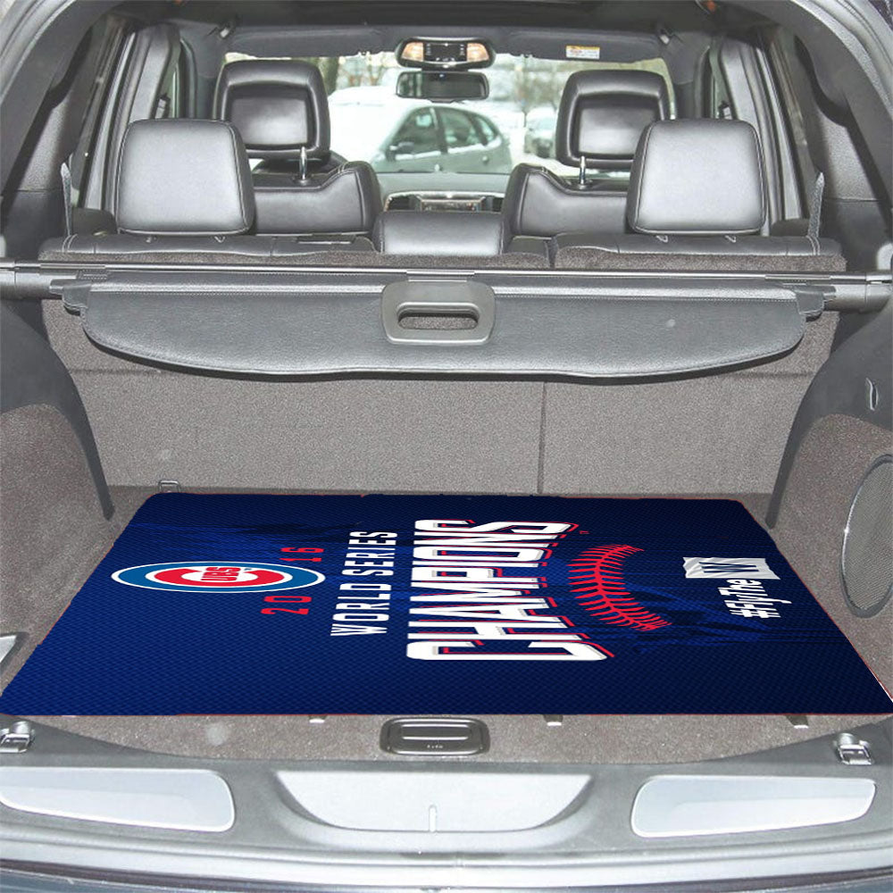 Chicago Cubs 2016 World Series Champions Fly W Win Car Trunk Mat Non Slip