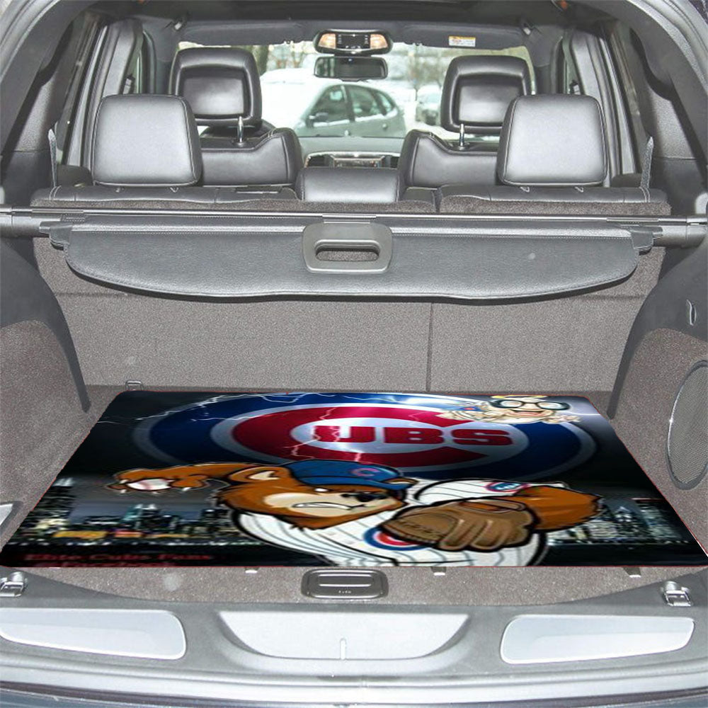 Chicago Cubs 3 Car Trunk Mat Non Slip