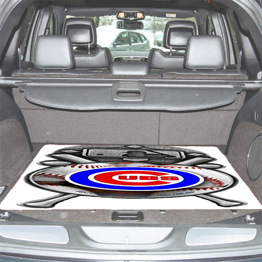 Chicago Cubs Baseball Team Car Trunk Mat Non Slip