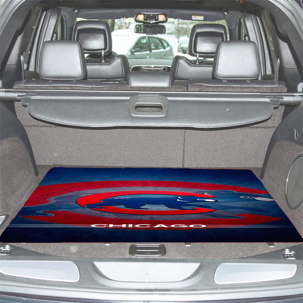 Chicago Cubs Bear Car Trunk Mat Non Slip