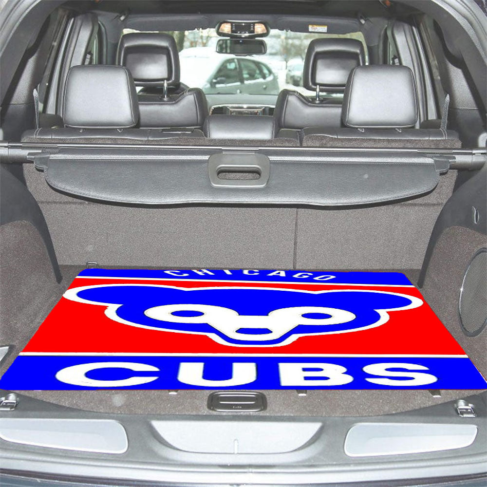 Chicago Cubs Bear 2 Car Trunk Mat Non Slip