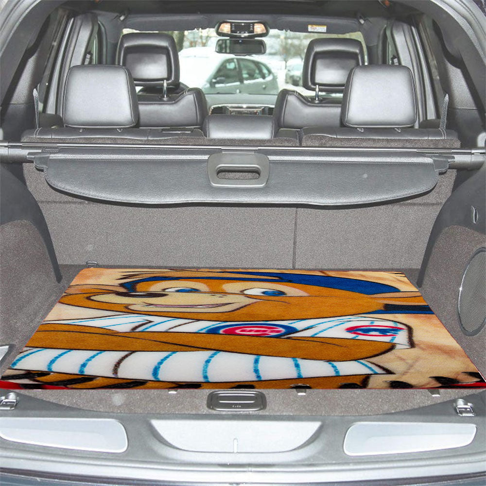 Chicago Cubs Bear Ball Car Trunk Mat Non Slip