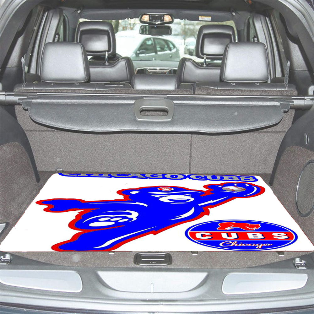 Chicago Cubs Bear Baseball Car Trunk Mat Non Slip