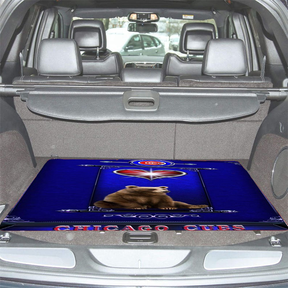 Chicago Cubs Bear Lord Car Trunk Mat Non Slip