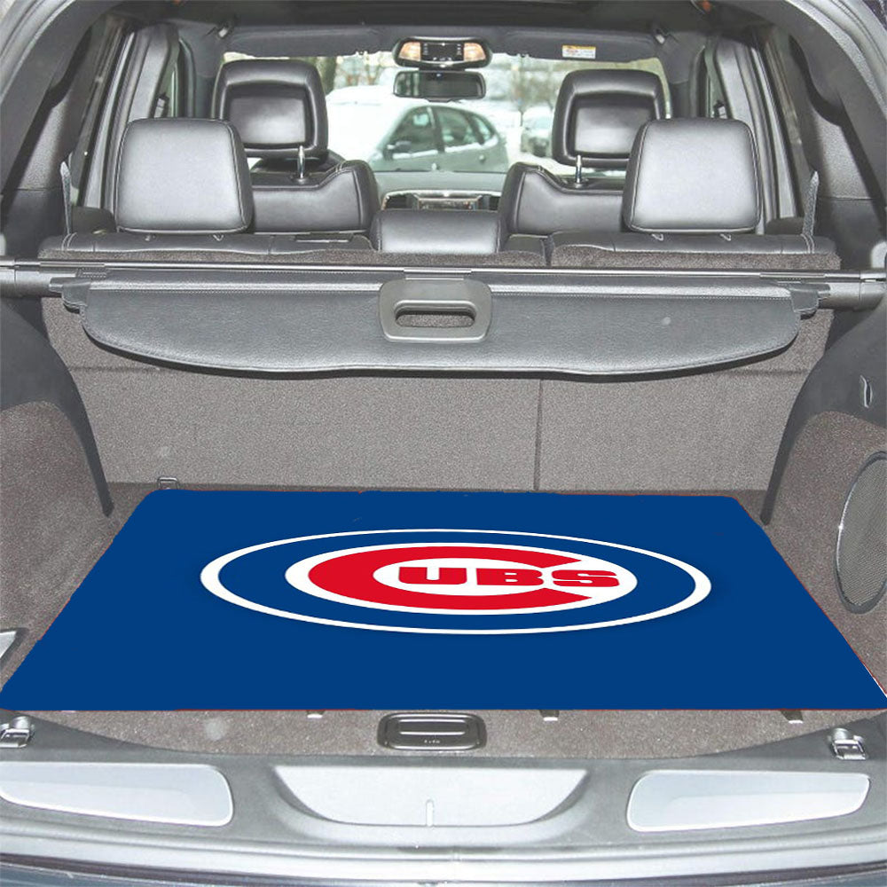 Chicago Cubs Blue Circl Car Trunk Mat Non Slip