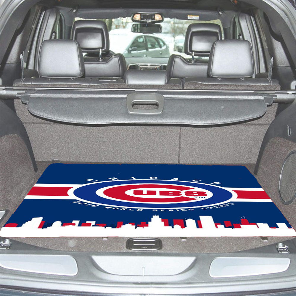 Chicago Cubs Blues Car Trunk Mat Non Slip