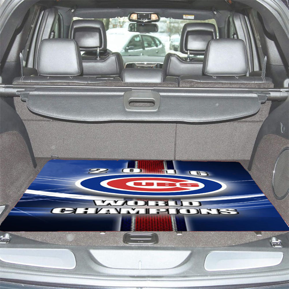 Chicago Cubs Champions Car Trunk Mat Non Slip