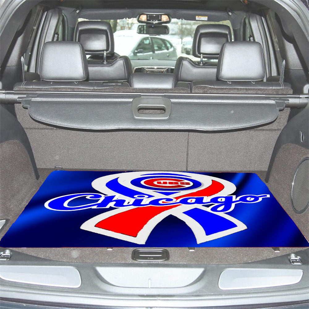 Chicago Cubs Flag Car Trunk Mat Non Slip