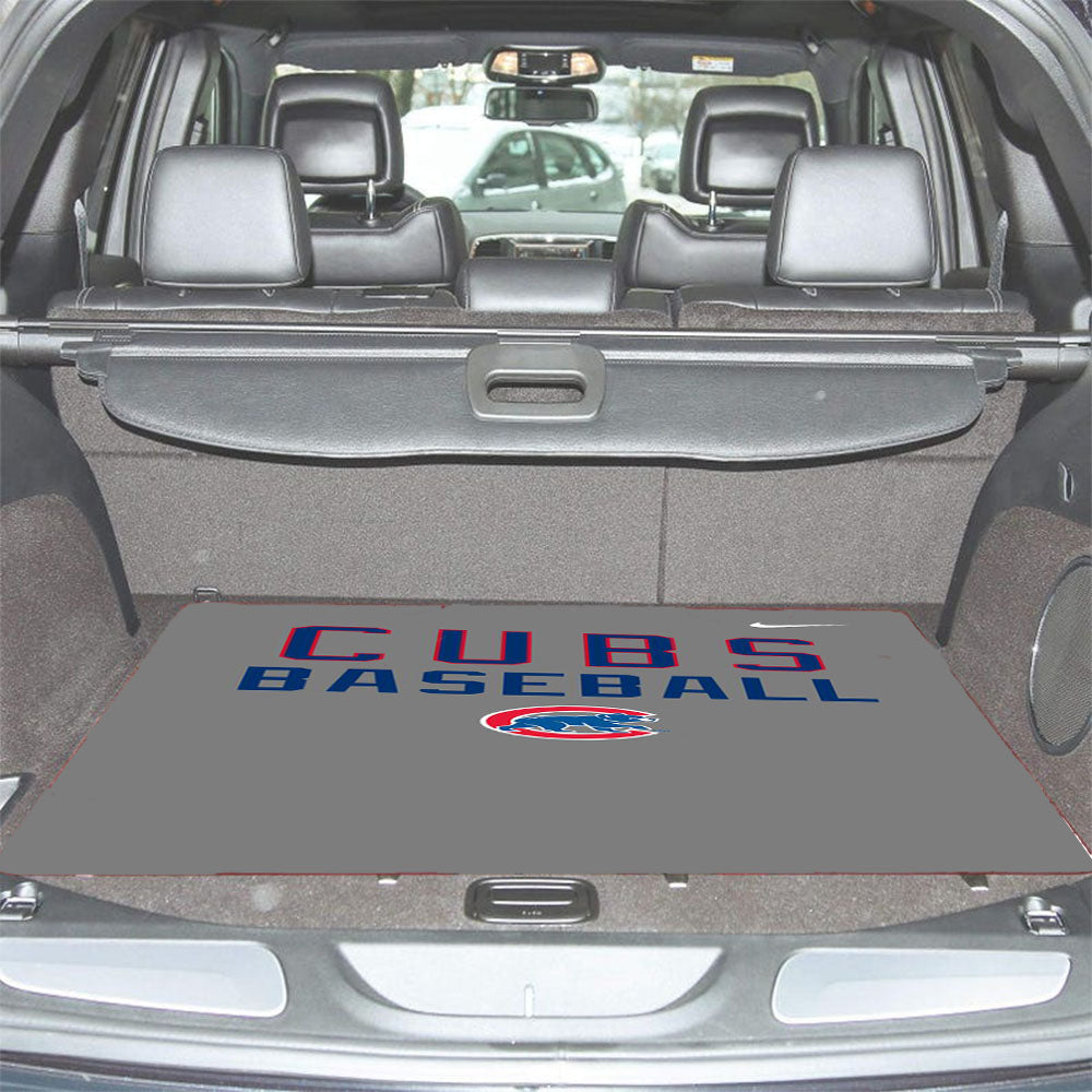 Chicago Cubs In The Grey Car Trunk Mat Non Slip