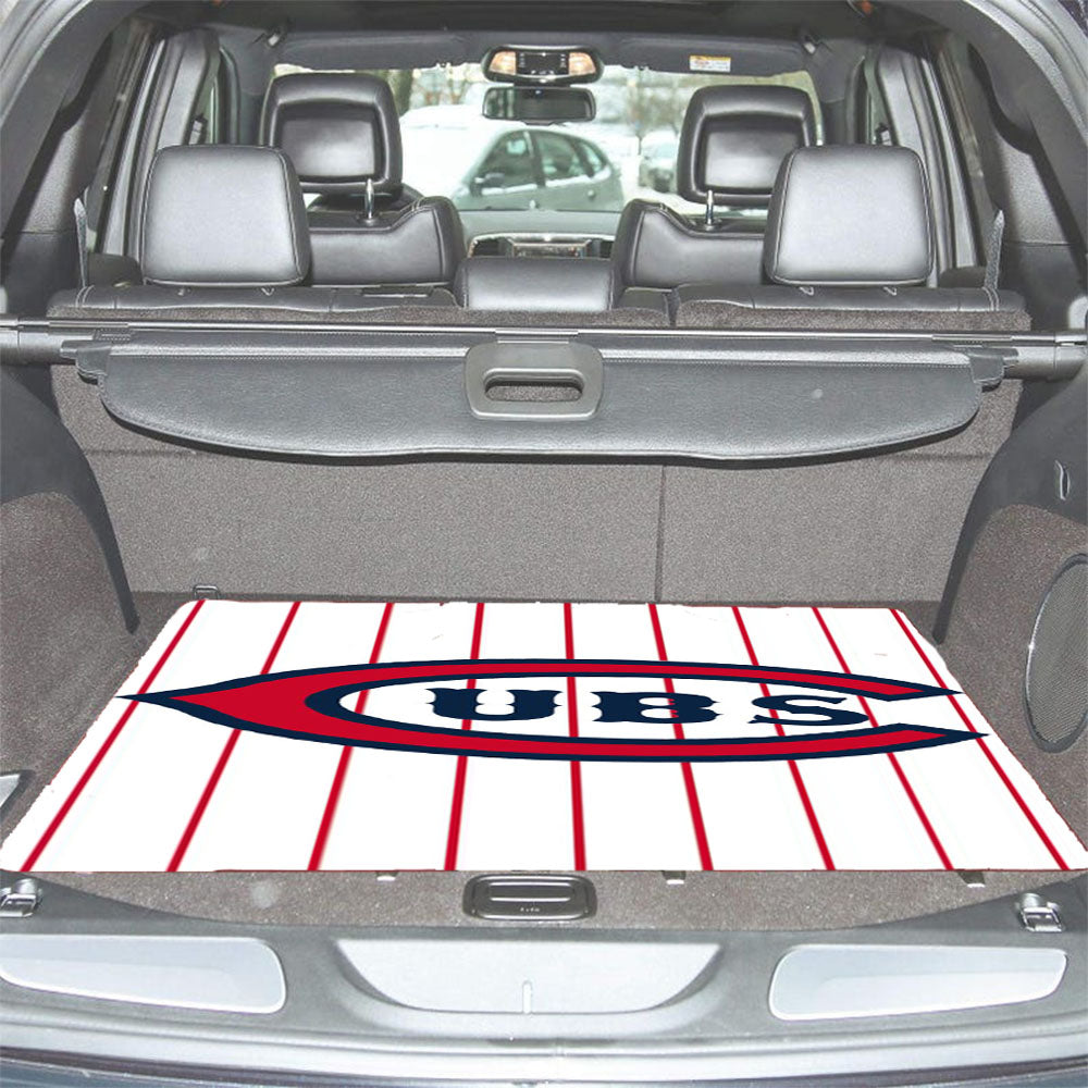 Chicago Cubs Letter C Stripe Car Trunk Mat Non Slip