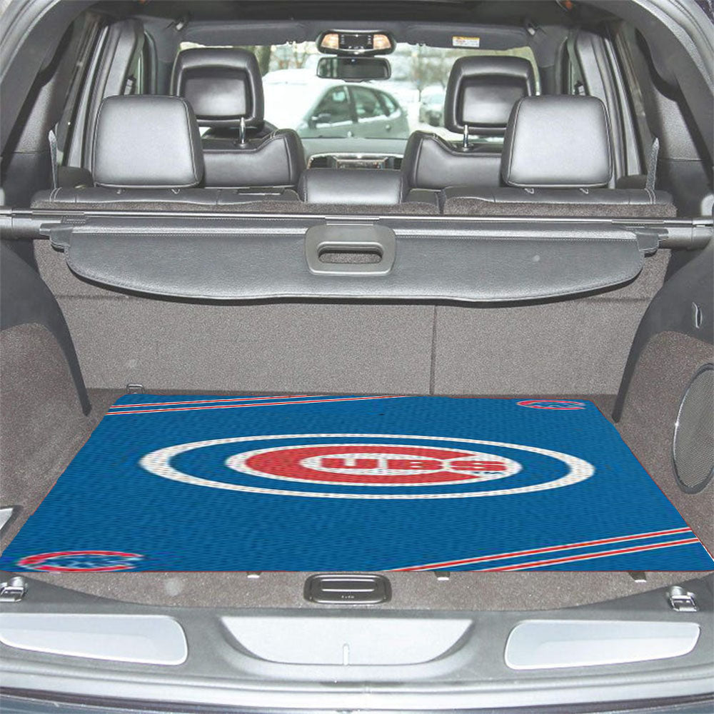 Chicago Cubs Logo 2 Car Trunk Mat Non Slip