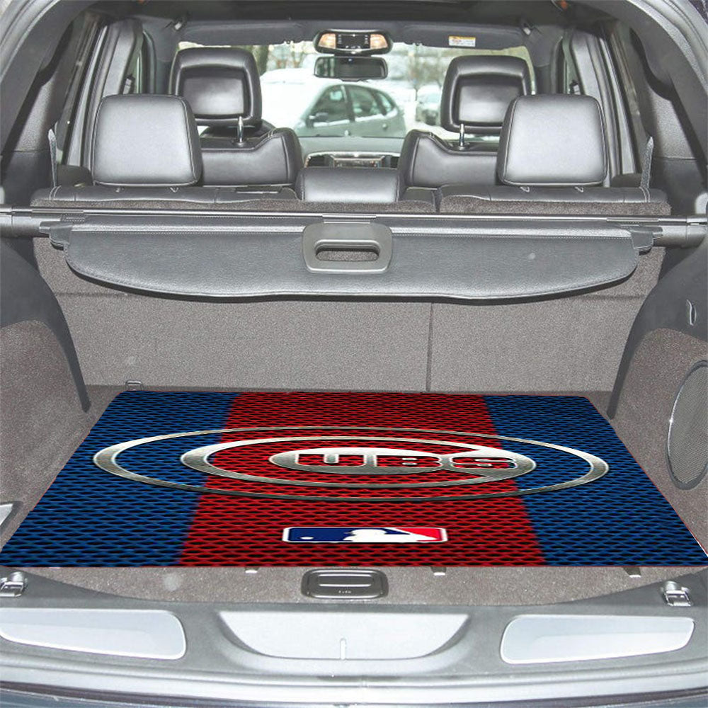 Chicago Cubs Metal Logo Car Trunk Mat Non Slip