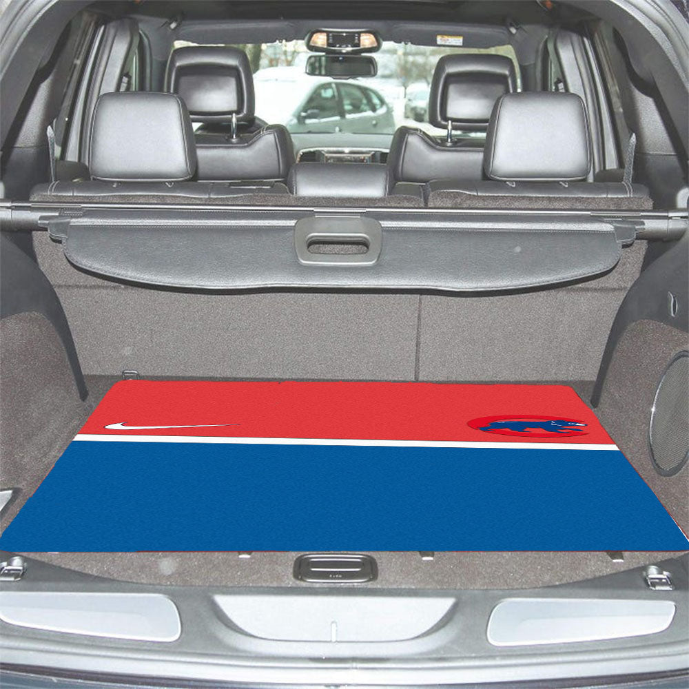 Chicago Cubs Red And Blue Car Trunk Mat Non Slip