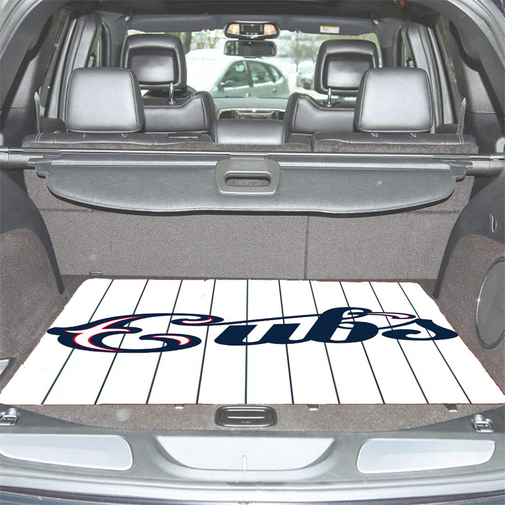Chicago Cubs Street Stripe Car Trunk Mat Non Slip