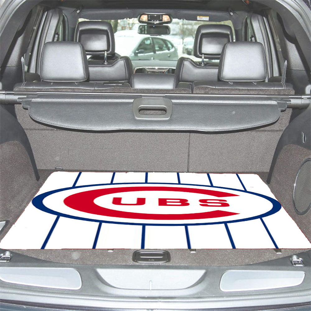 Chicago Cubs Stripe Car Trunk Mat Non Slip