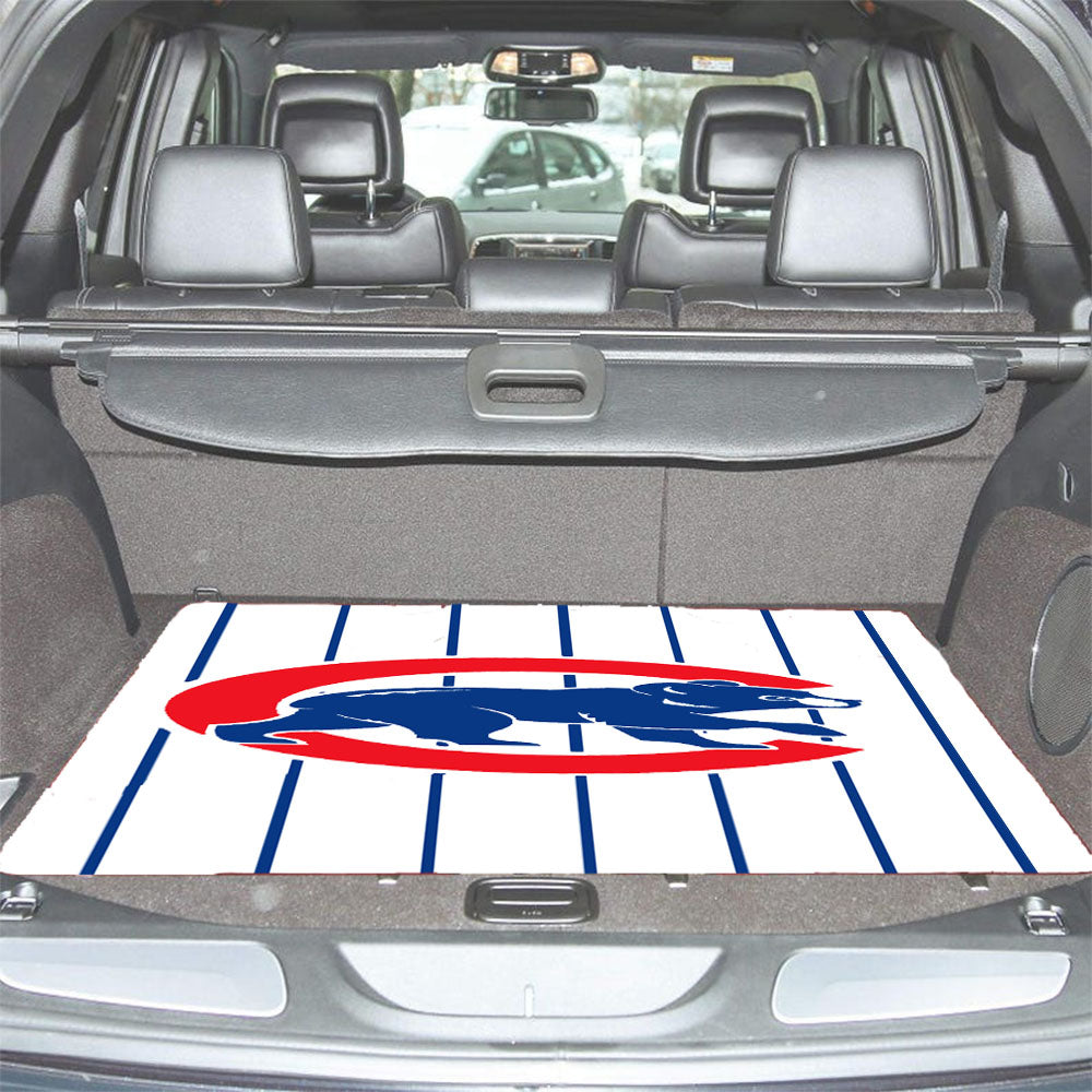 Chicago Cubs Stripe Logo Car Trunk Mat Non Slip