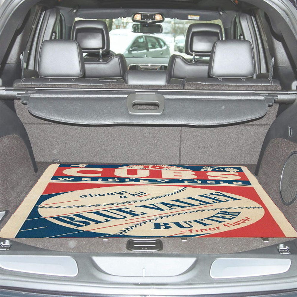 Chicago Cubs V Car Trunk Mat Non Slip