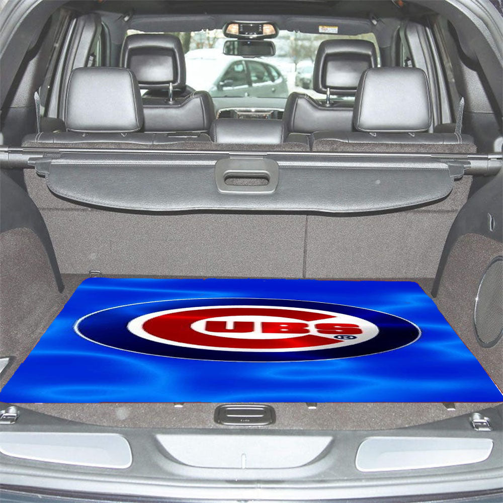 Chicago Cubs Wave Logo Car Trunk Mat Non Slip