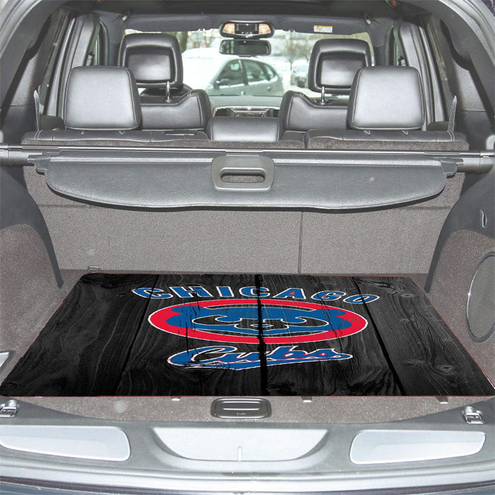 Chicago Cubs Wooden Car Trunk Mat Non Slip