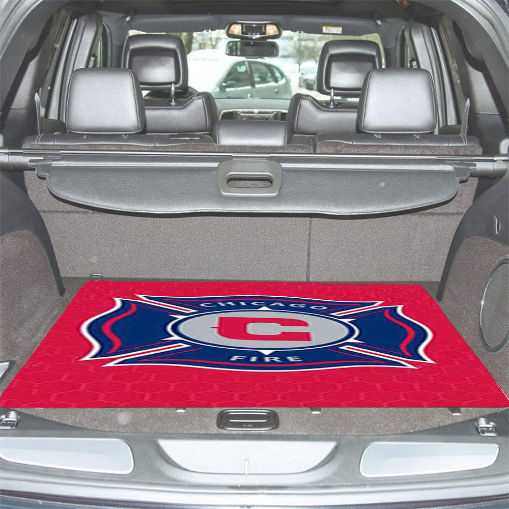 Chicago Fire Logo Car Trunk Mat Non Slip