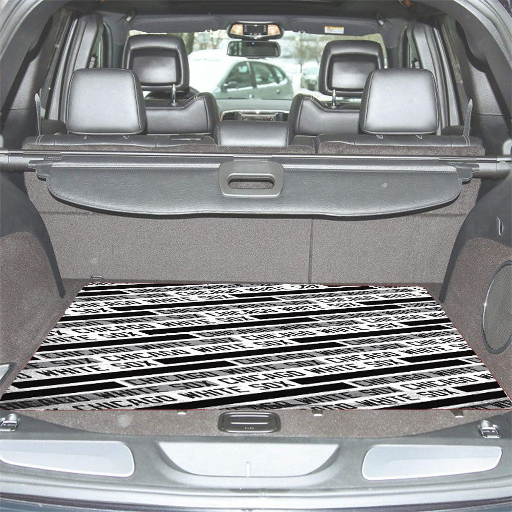 Chicago White Sox Black White Pattern Car Trunk Mat Non Slip