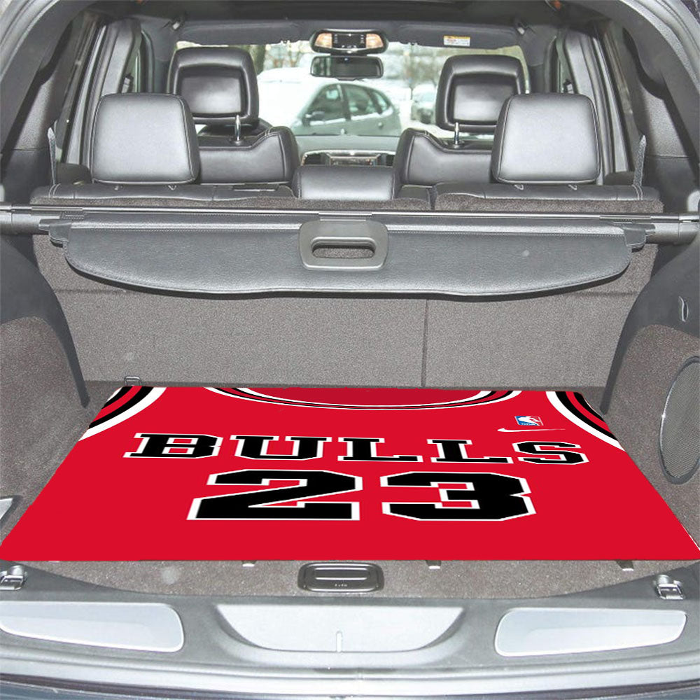 Cichago Bulls Jersey Car Trunk Mat Non Slip