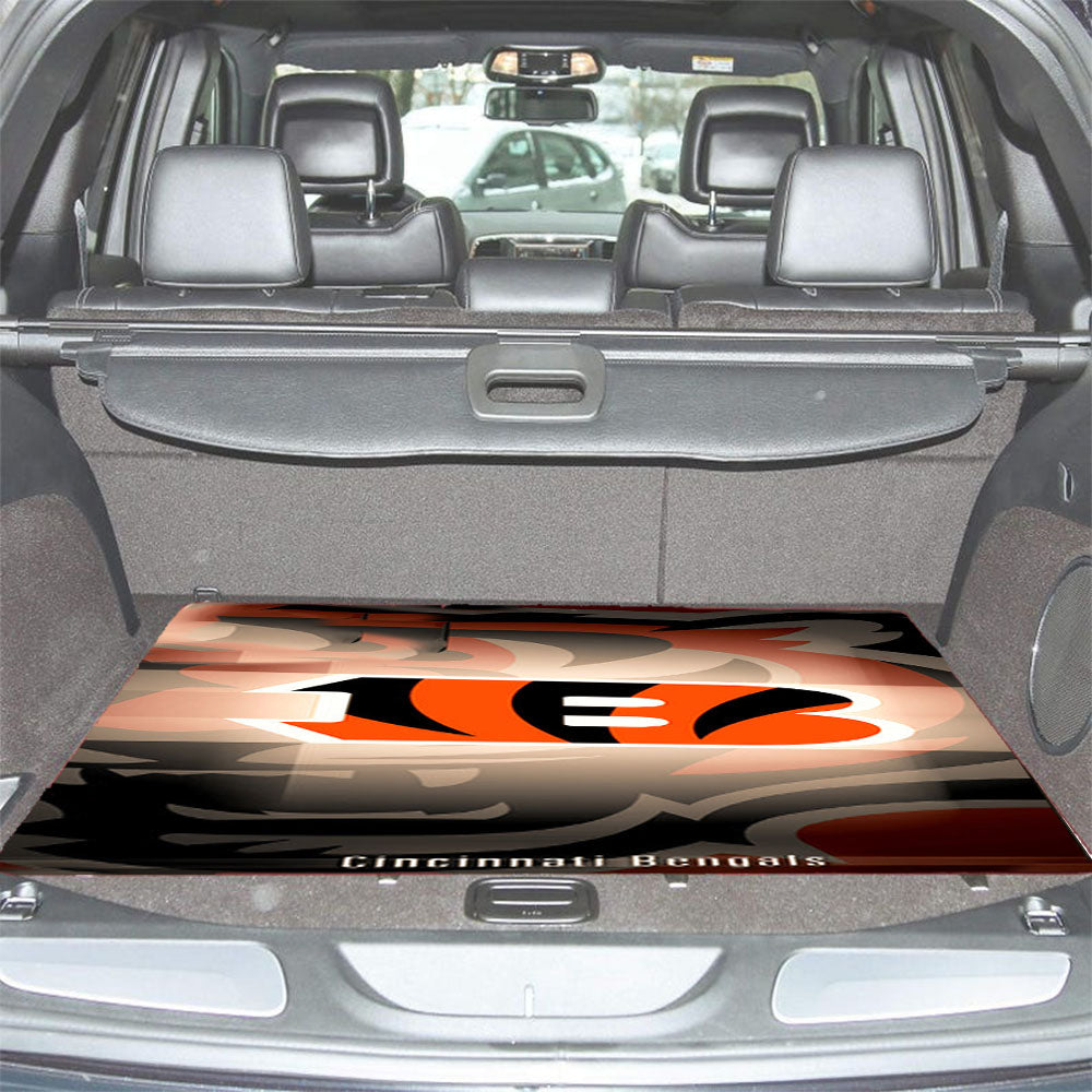 Cincinnati Bengals Logo 9 Car Trunk Mat Non Slip