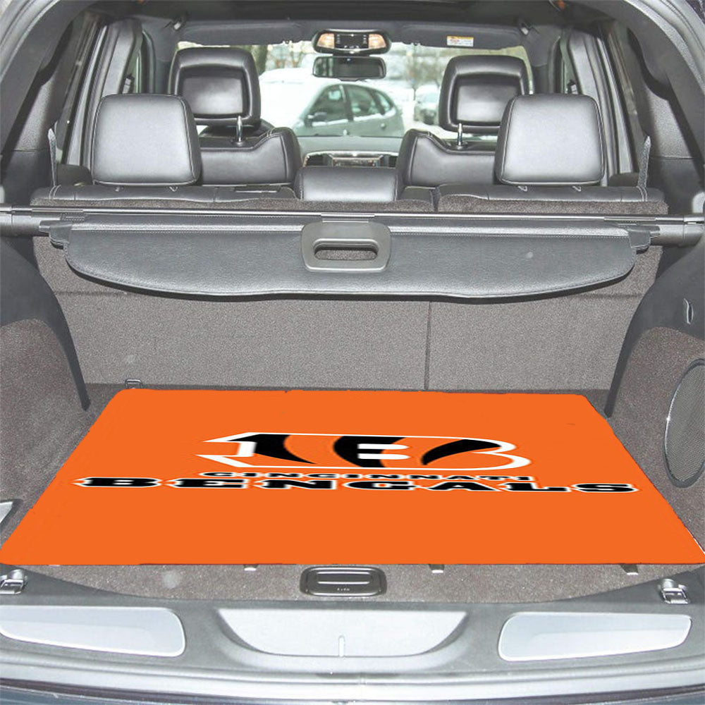 Cincinnati Bengals Orange Car Trunk Mat Non Slip