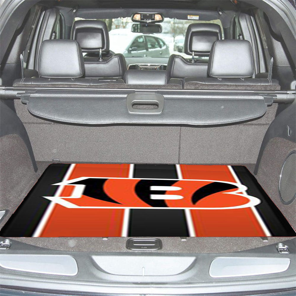 Cincinnati Bengals Stripe Car Trunk Mat Non Slip