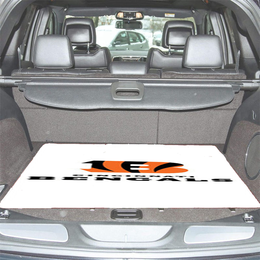 Cincinnati Bengals White Car Trunk Mat Non Slip