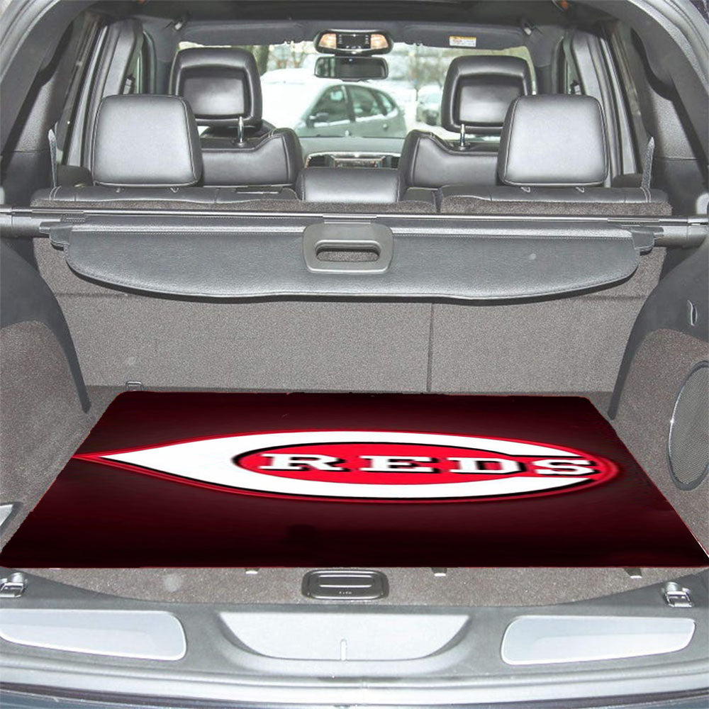 Cincinnati Reds 2 Car Trunk Mat Non Slip