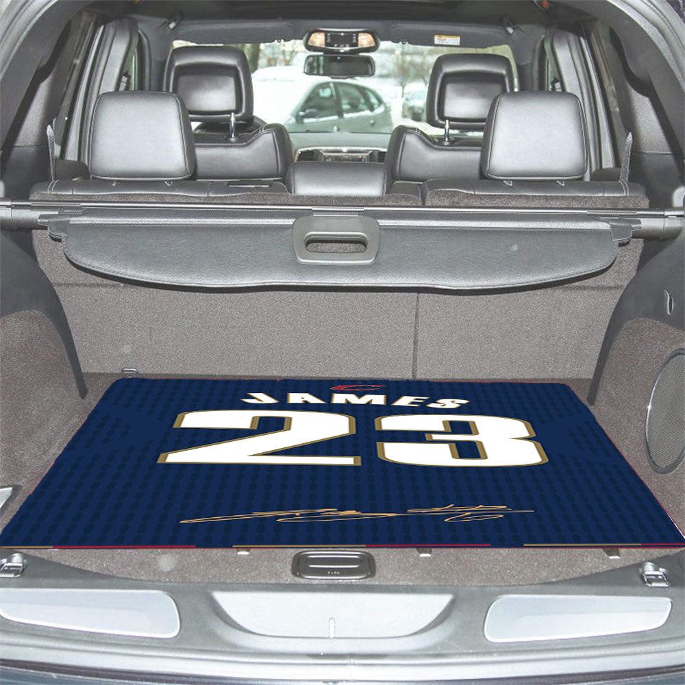 Cleveland Cavaliers James Blue Car Trunk Mat Non Slip