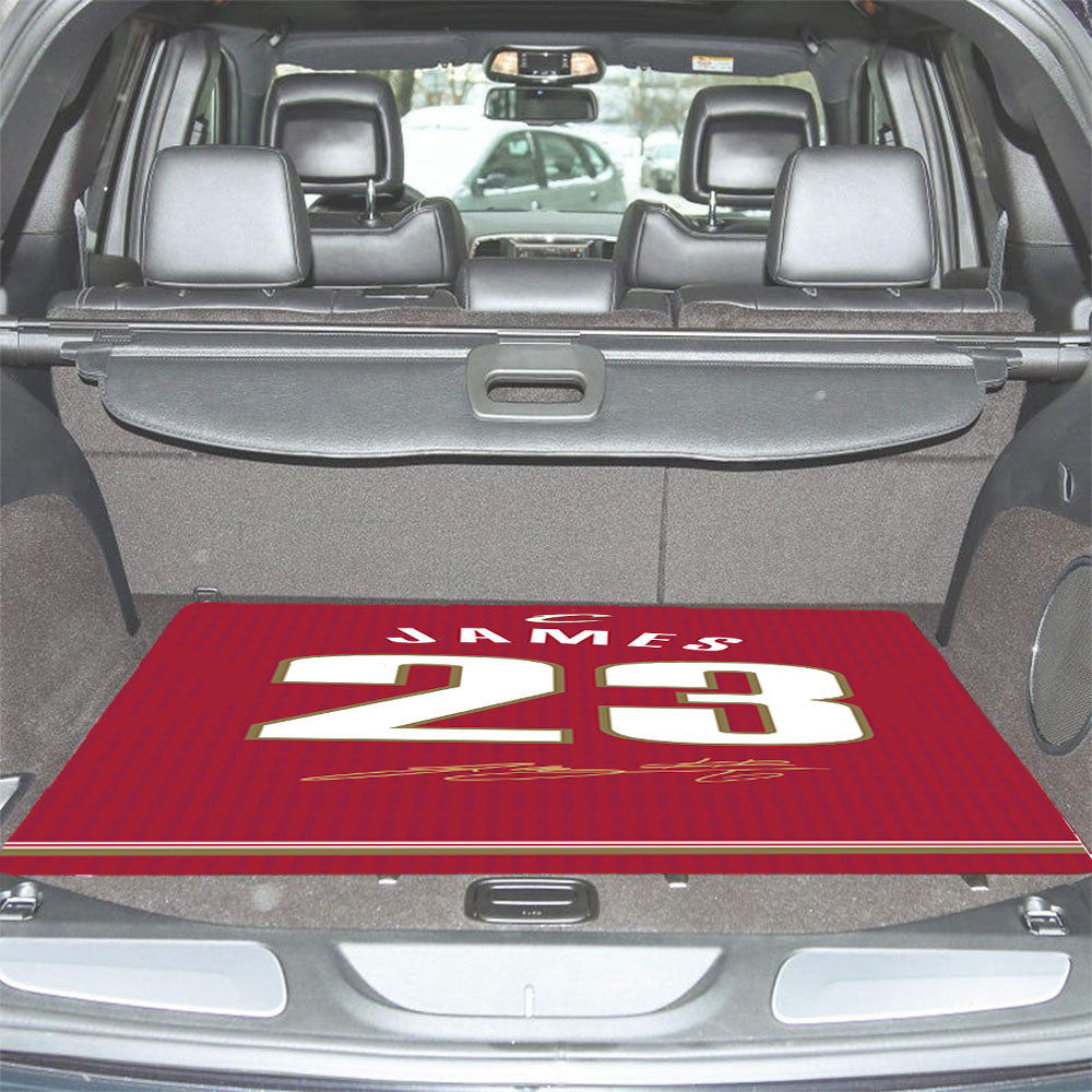 Cleveland Cavaliers James Red Car Trunk Mat Non Slip