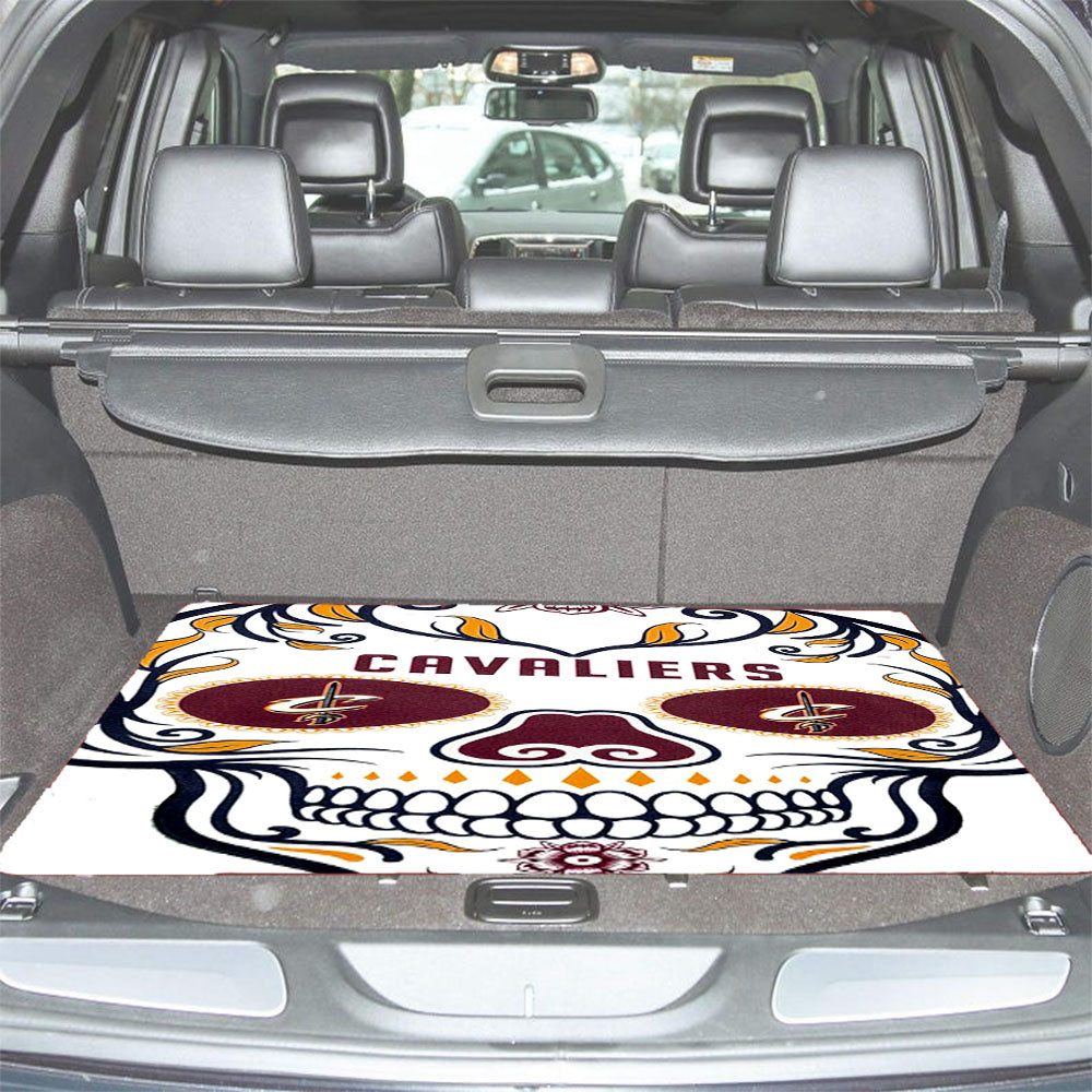 Cleveland Cavaliers Skull Car Trunk Mat Non Slip