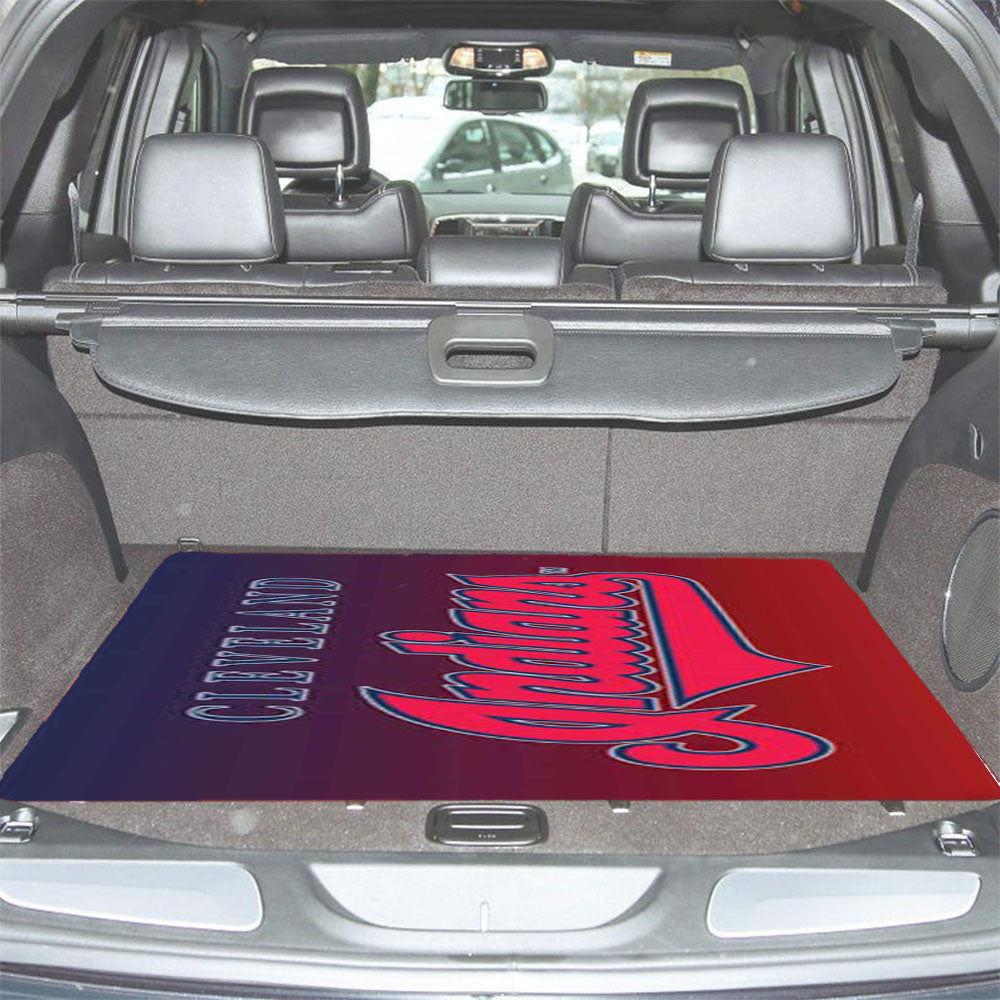 Cleveland Indians Logo Gradient Car Trunk Mat Non Slip