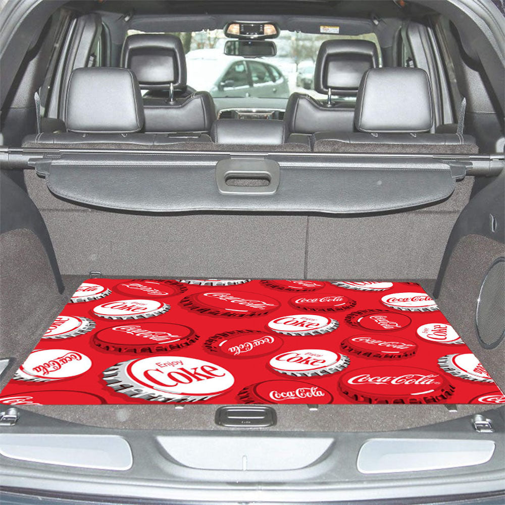 Coca-Cola Caps Car Trunk Mat Non Slip