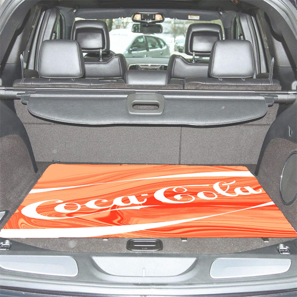 Coca-Cola Marble Pink Car Trunk Mat Non Slip