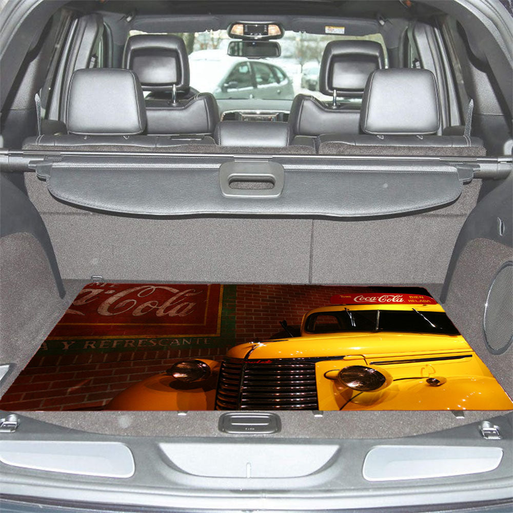 Coca Cola Truck Design Car Trunk Mat Non Slip