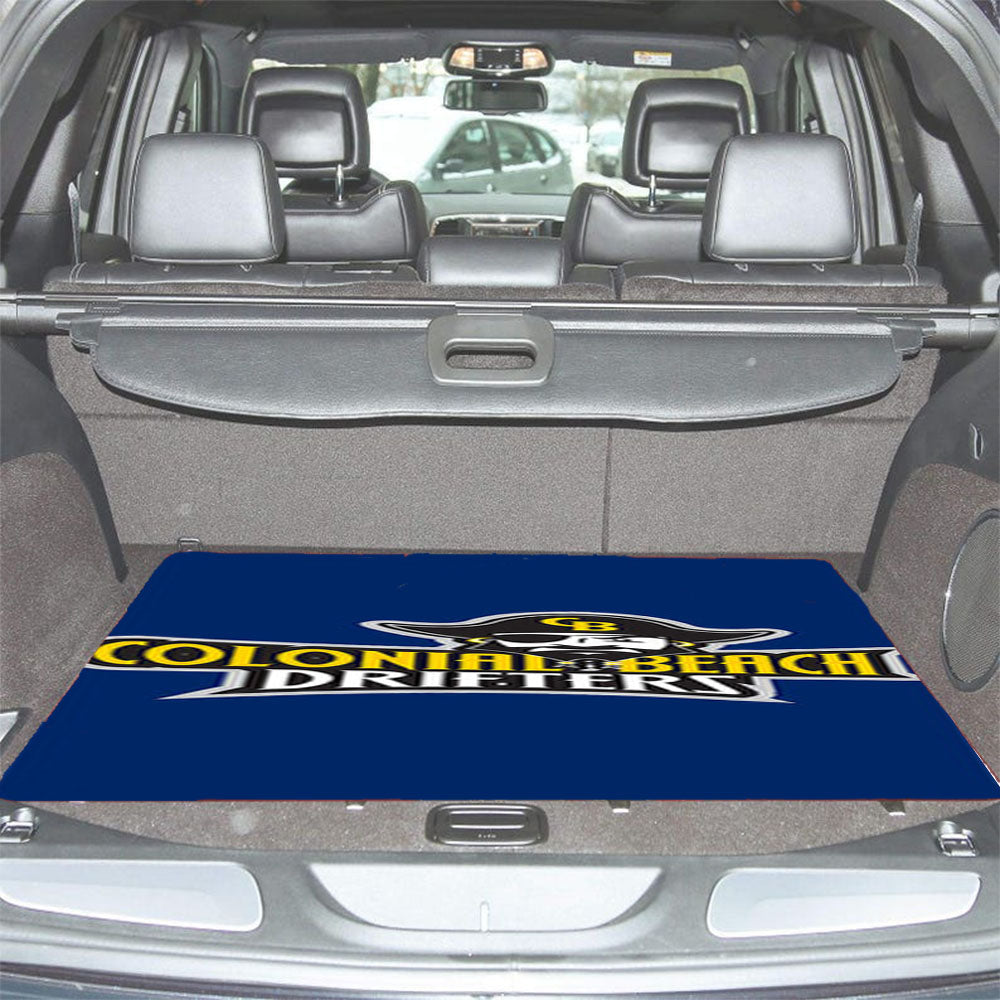 Colonial Beach Drifters Baseball Logo Blue Car Trunk Mat Non Slip